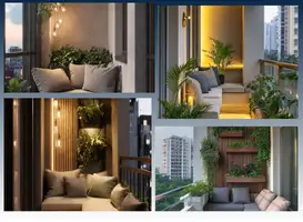 Small Balcony Interior Services In Budh-vihar