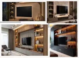 Modern TV Unit Design Services In Budh-vihar