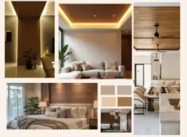 Wooden Ceiling Design In Budh-vihar